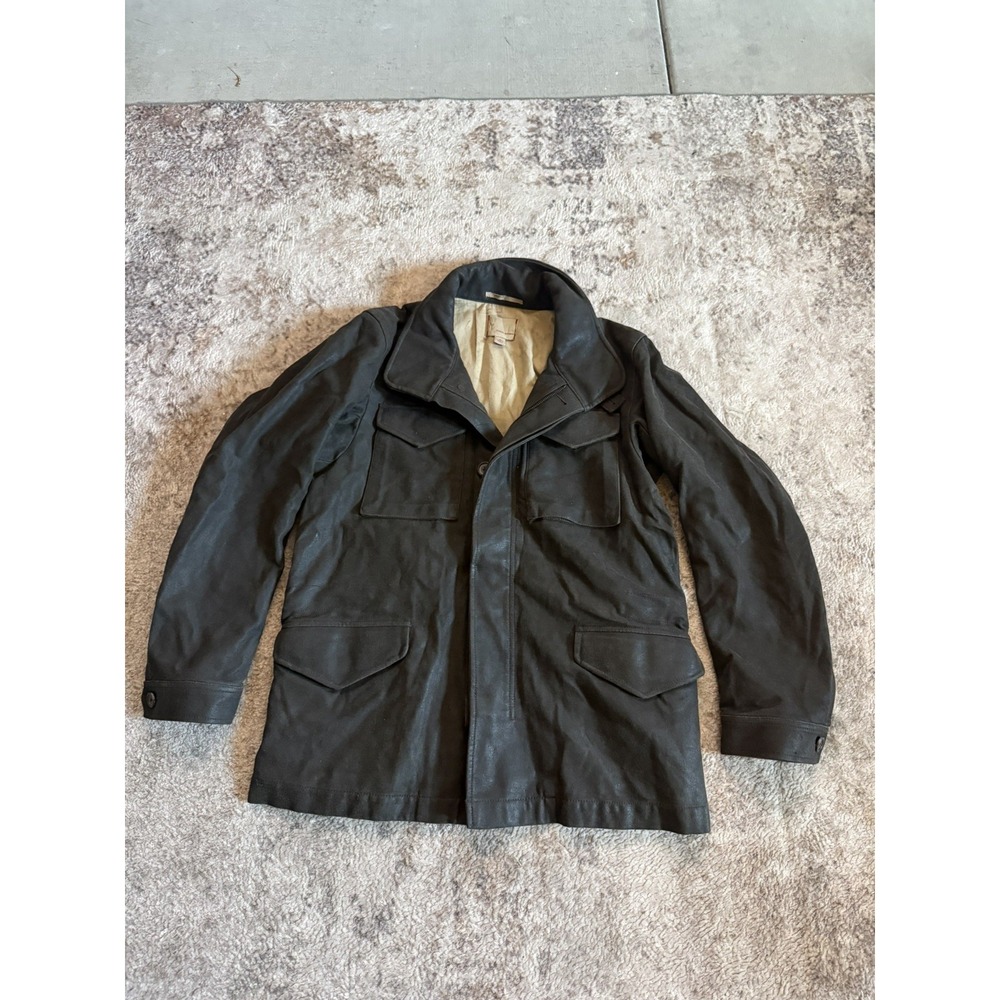 Banana Republic Men's Vintage Brown Leather Jacket Medium